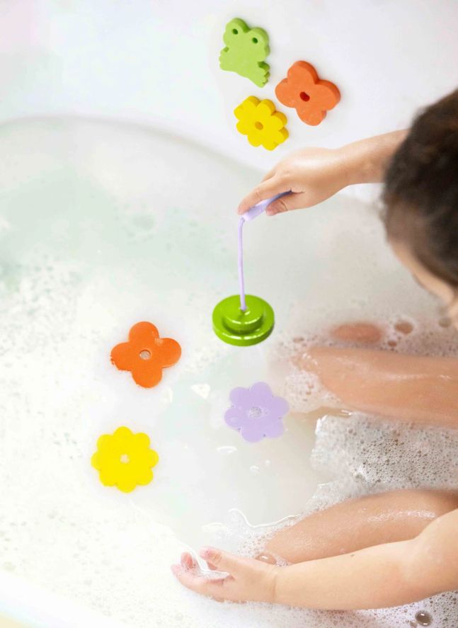 Jeu de pêche pour le bain Etang à Grenouilles | Vert
