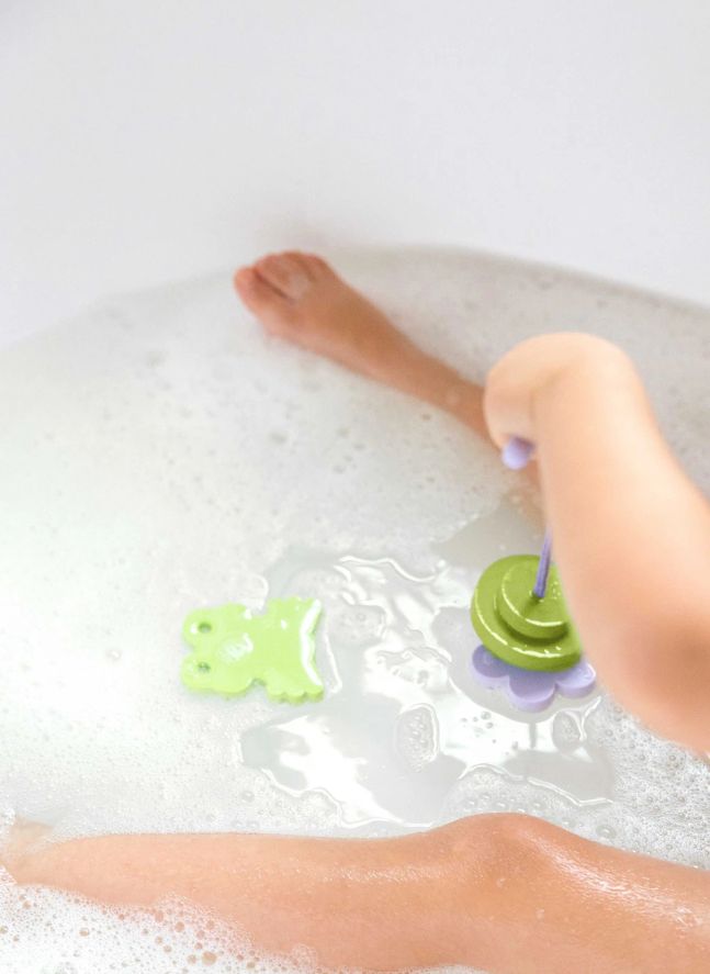 Frog Pond bath fishing game | Green