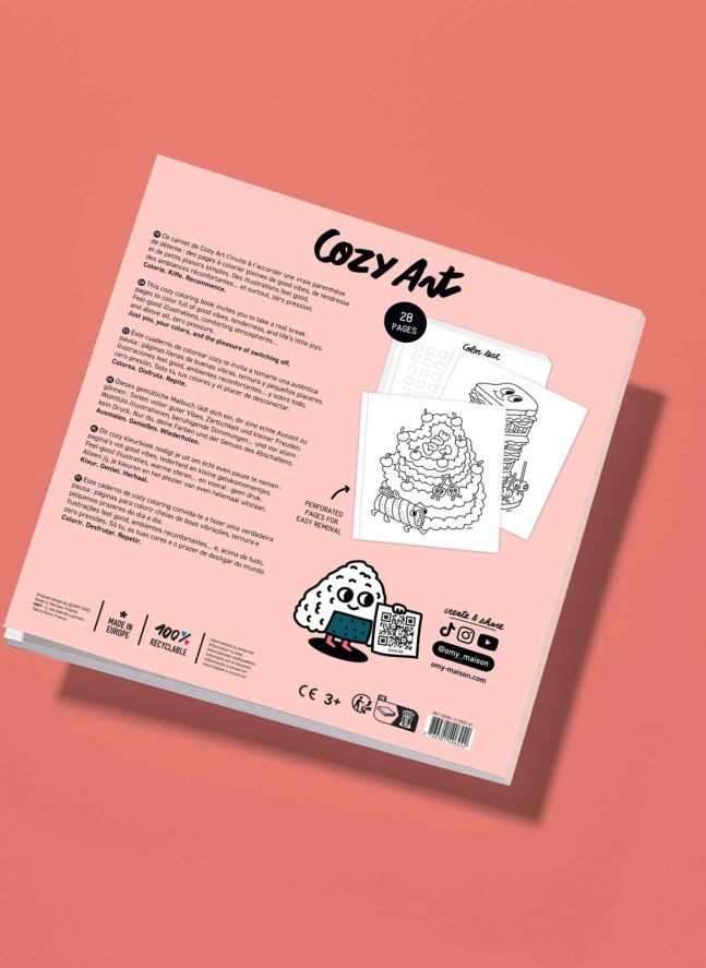 Carnet de coloriage Food Yummy | Rose