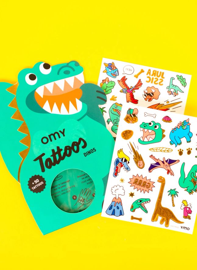 Tatouages éphémères Dinos | Vert