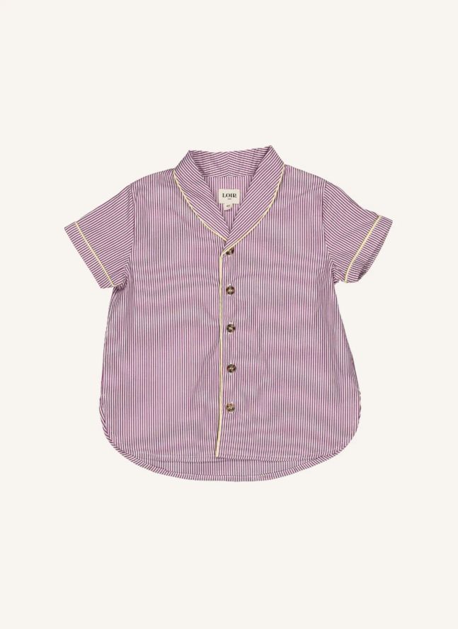 Chemise Paco Rayée | Violet