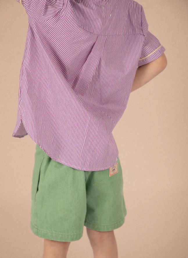 Chemise Paco Rayée | Violet