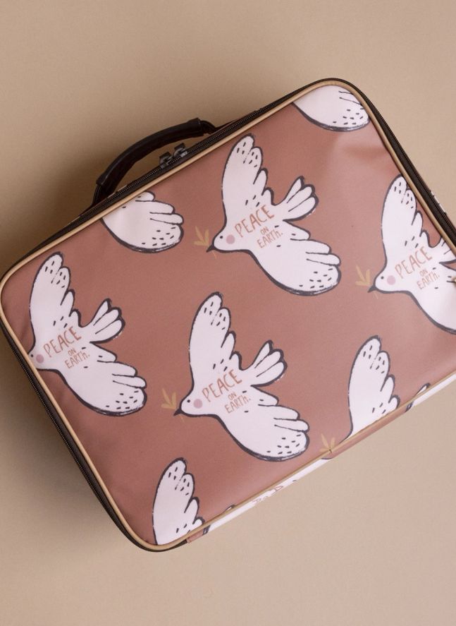 Bird suitcase | Dusty Pink