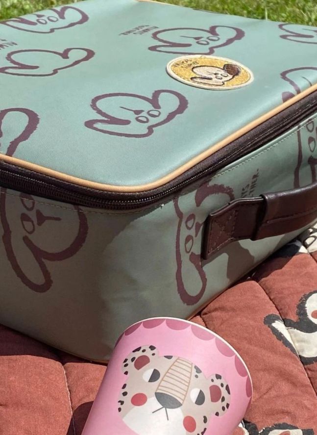 Doggy suitcase | Grey blue