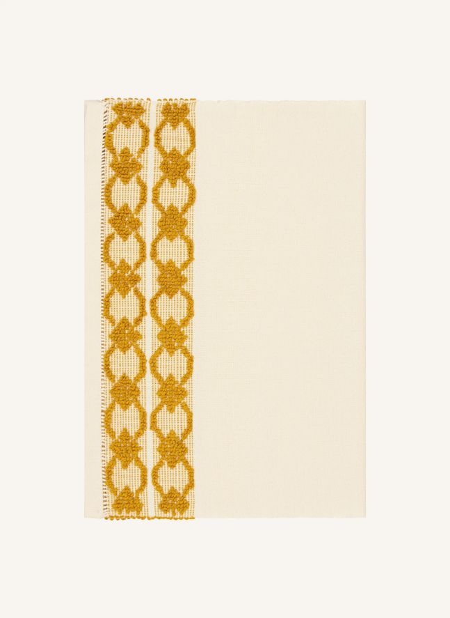 Set de table brodé Isabel | Jaune