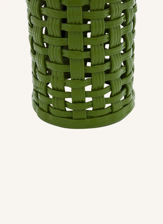 Pied de lampe en céramique Cesta | Vert