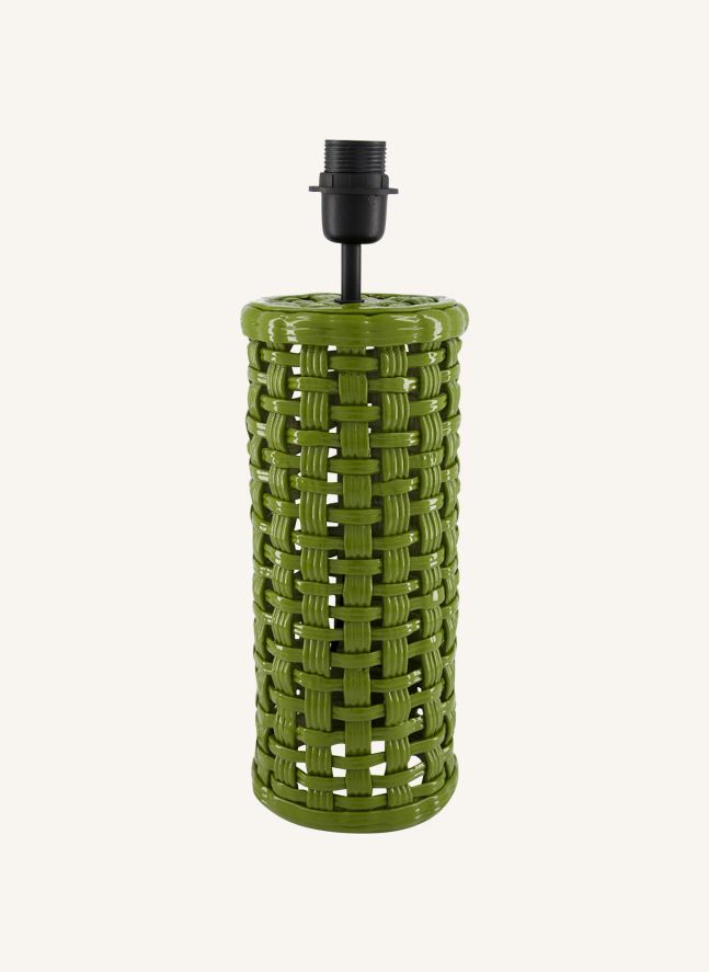 Pied de lampe en céramique Cesta | Vert