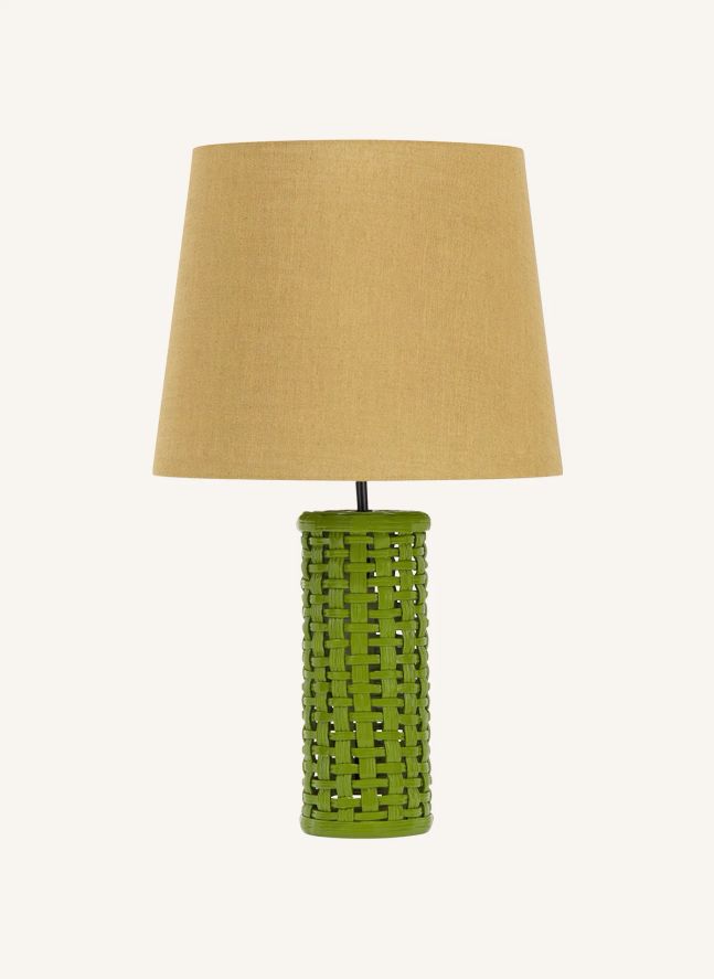 Pied de lampe en céramique Cesta | Vert