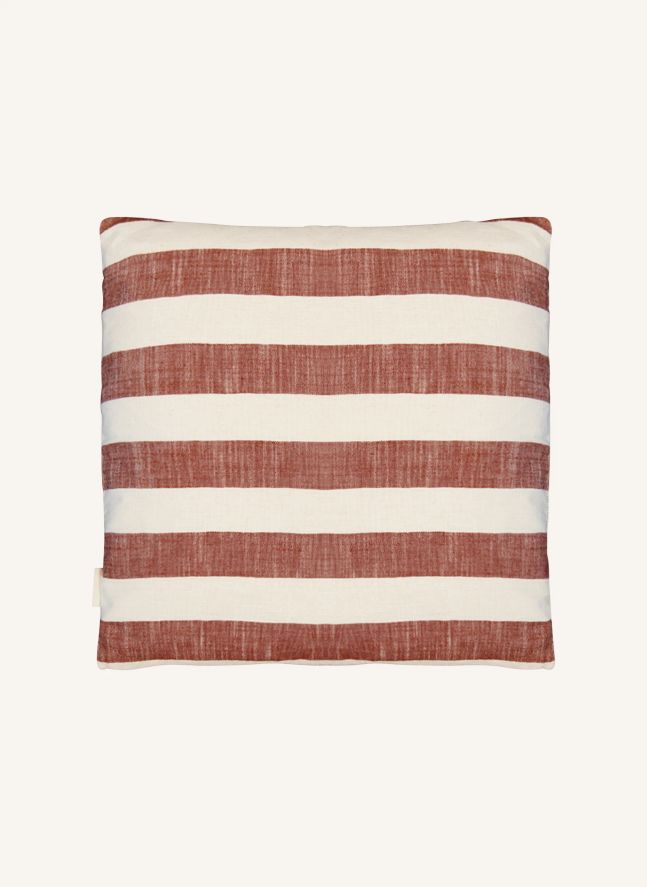 Coussin brodé Agusta | Brique