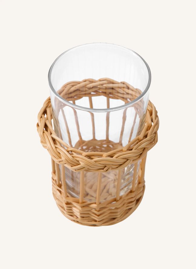 Verre en verre et osier Vitória