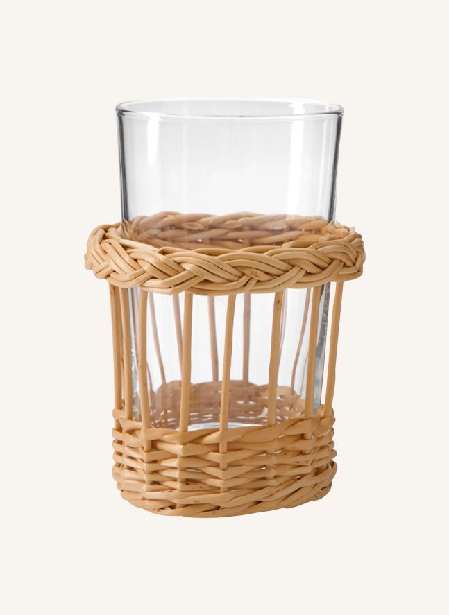Verre en verre et osier Vitória