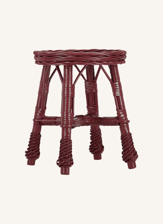 Tabouret en osier tressé Furnas | Bordeaux
