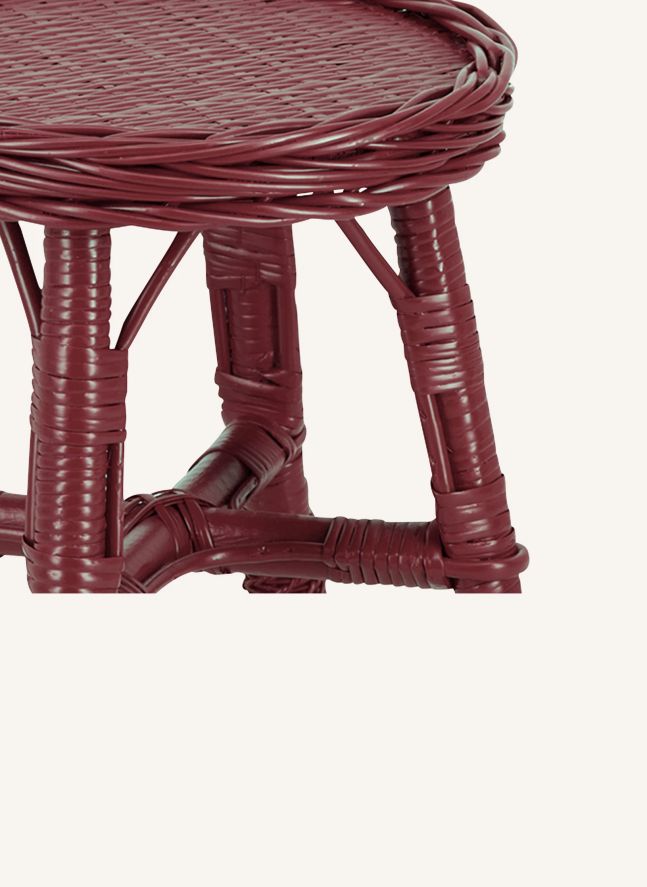 Tabouret en osier tressé Furnas | Bordeaux