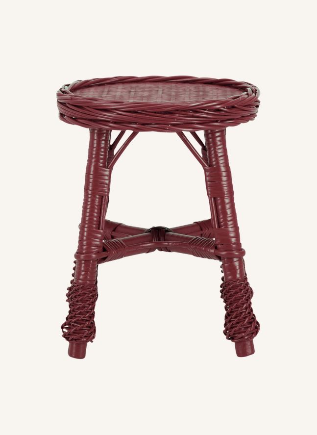 Tabouret en osier tressé Furnas | Bordeaux