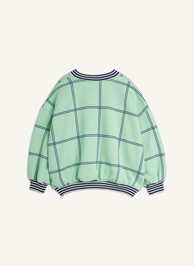 Sweat Carreaux Coron Bio | Vert