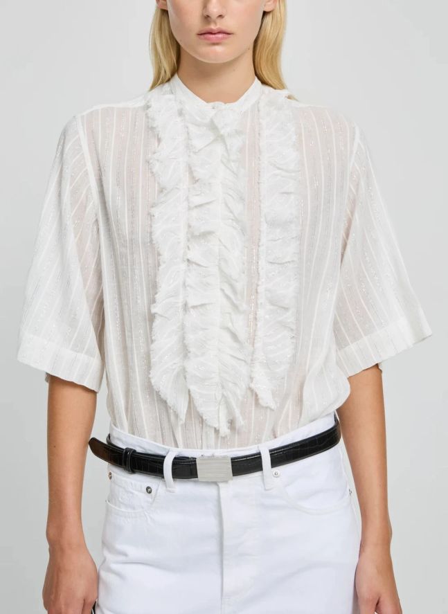 Blouse Magrita Short Coton | Blanc
