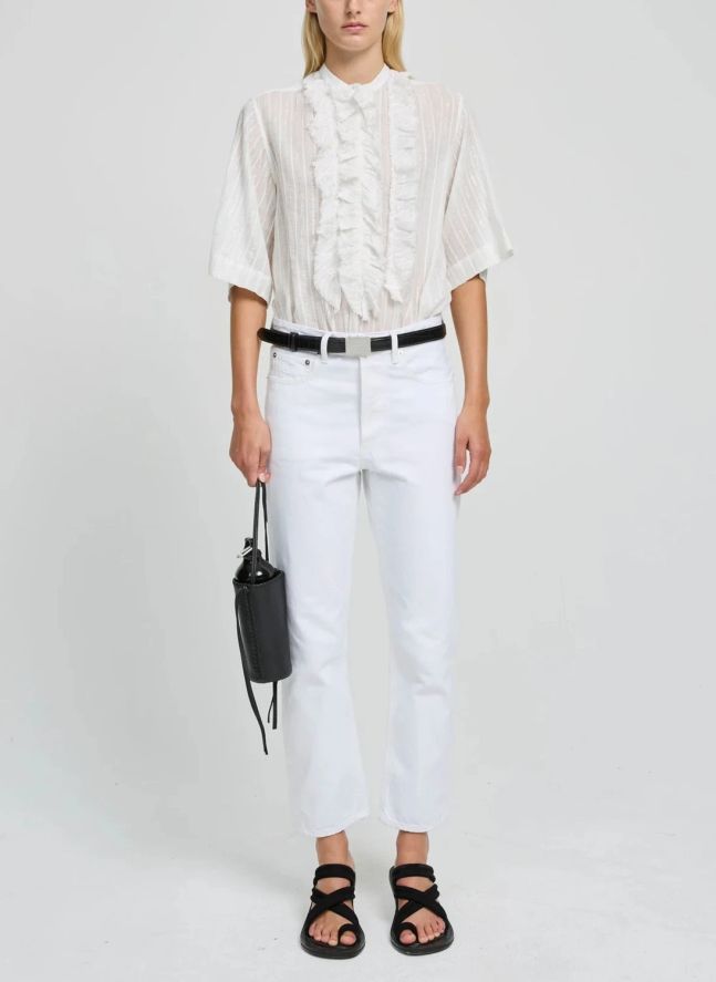 Blouse Magrita Short Coton | Blanc