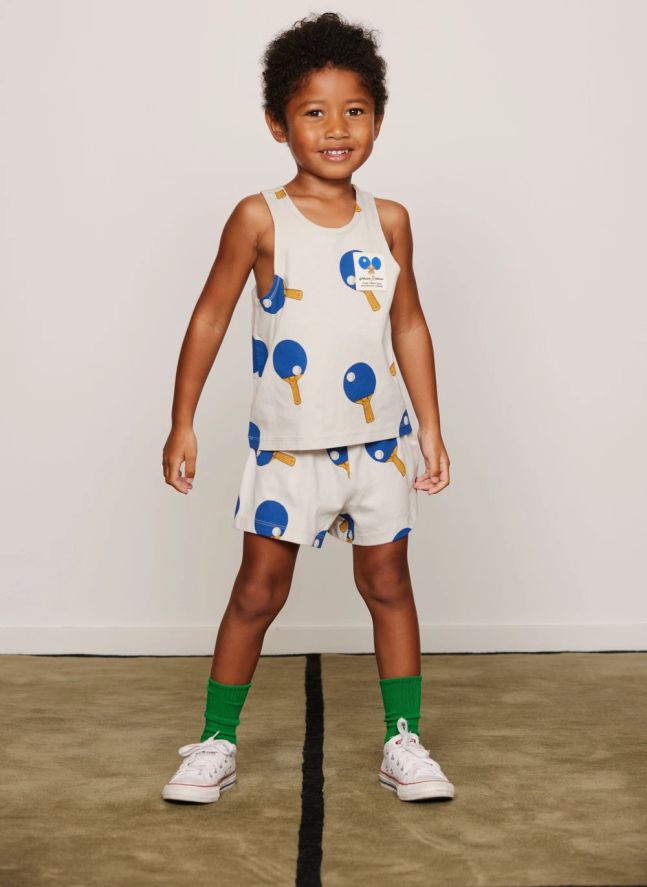 Short Ping Pong Coton Bio | Gris