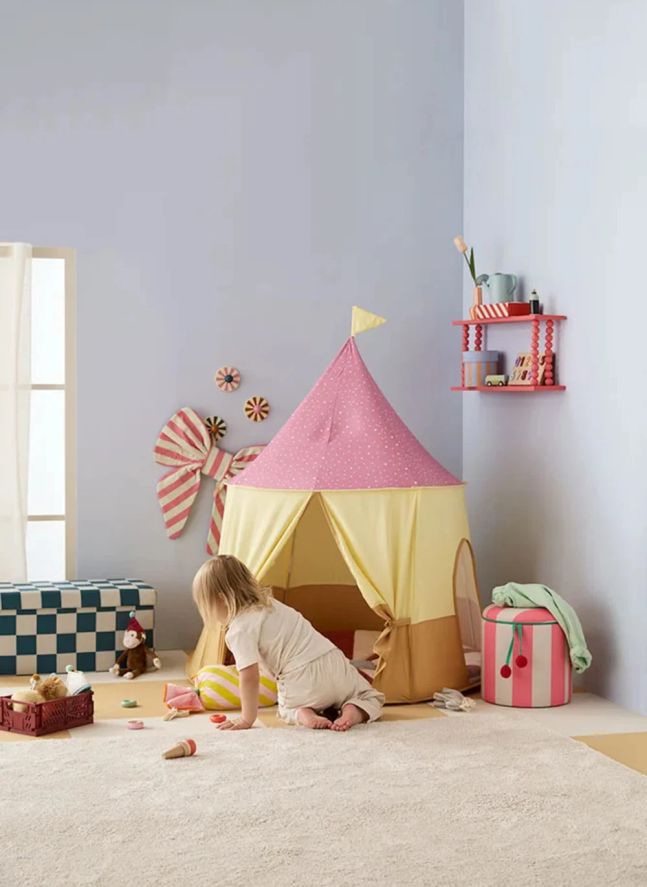 Pouf avec rangement Circus | Rose