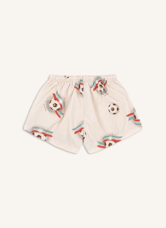 Short de Bain Pomio Football Fibres Recyclées | Beige
