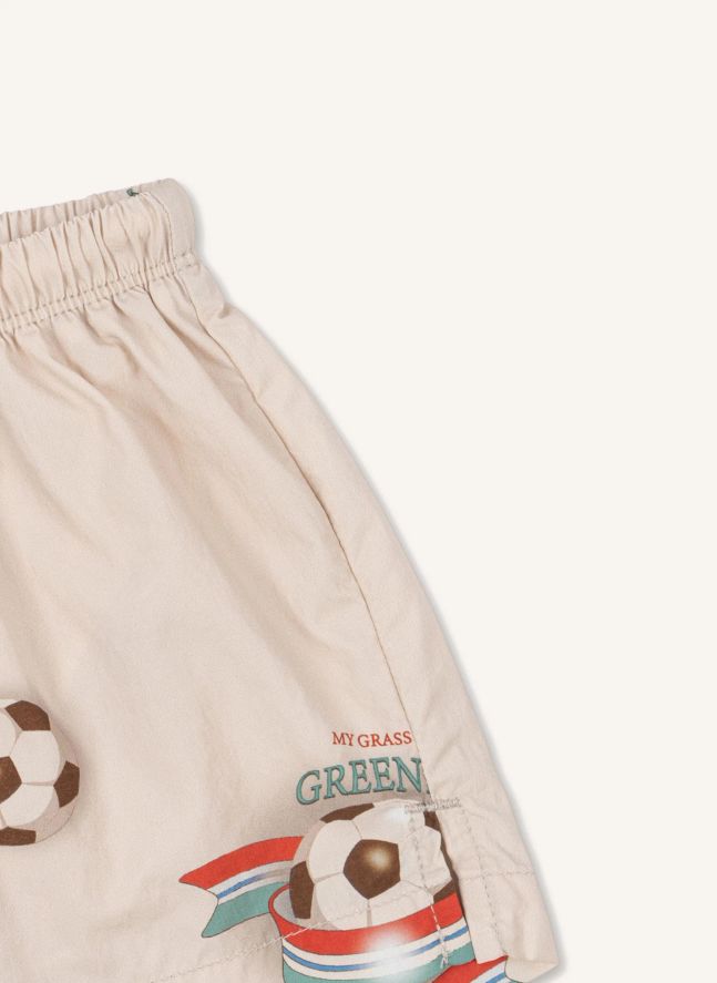 Short de Bain Pomio Football Fibres Recyclées | Beige