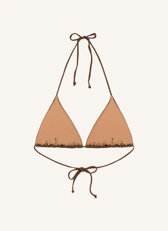 Haut de Maillot Sunero Calia Texturé | Marron
