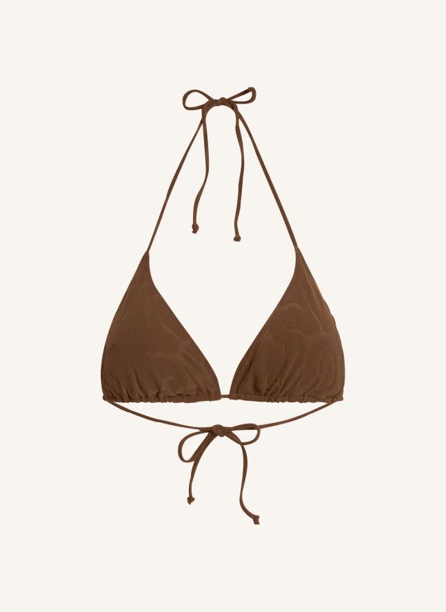 Haut de Maillot Sunero Calia Texturé | Marron