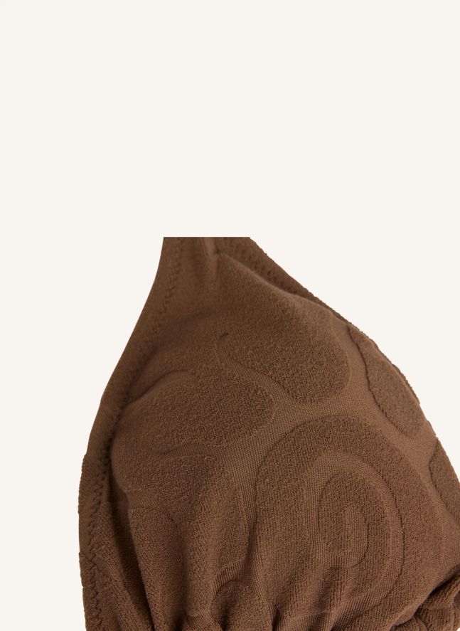 Haut de Maillot Sunero Calia Texturé | Marron