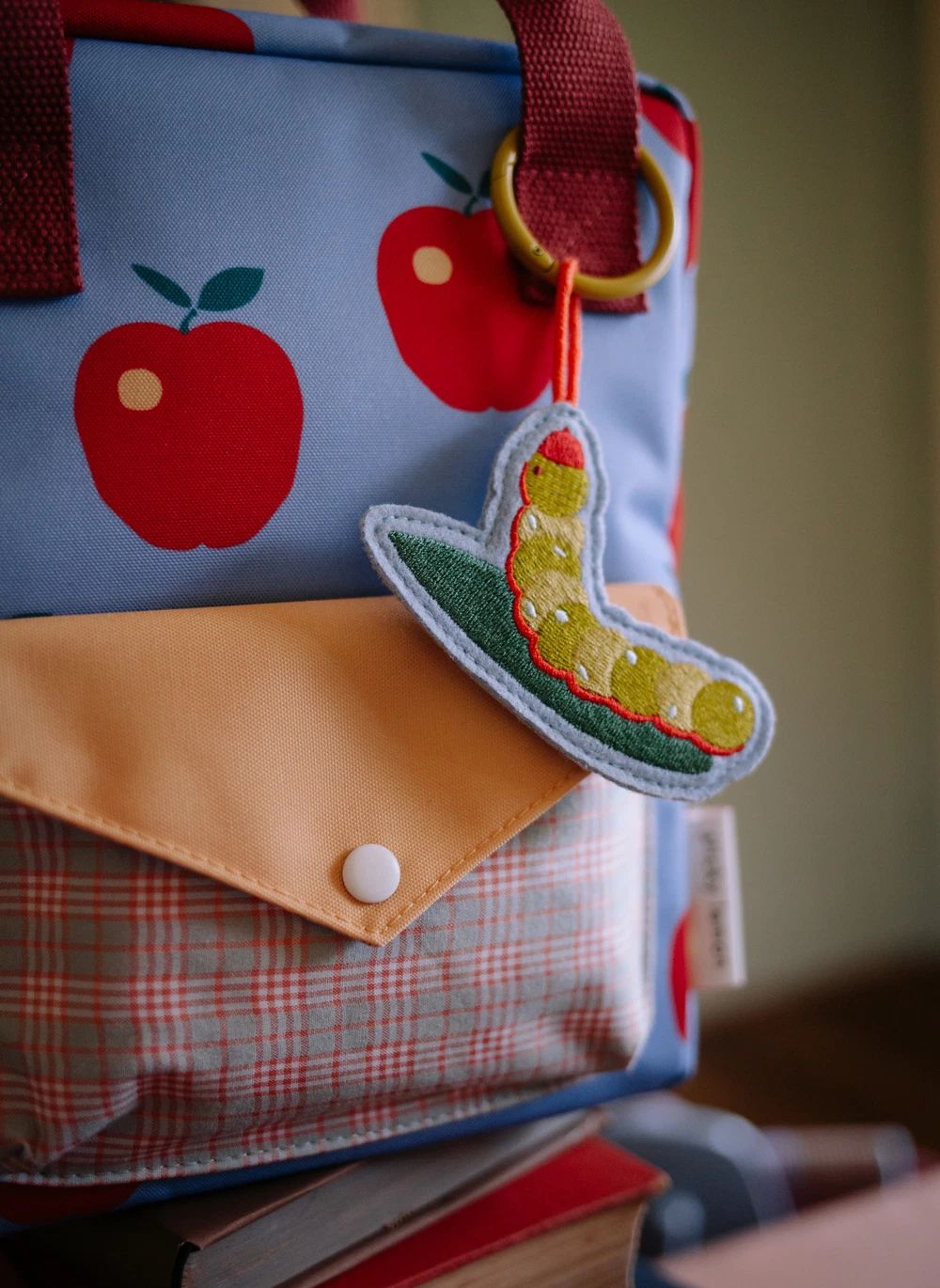 Porte-clés Chenille | Jaune- Image produit n°1
