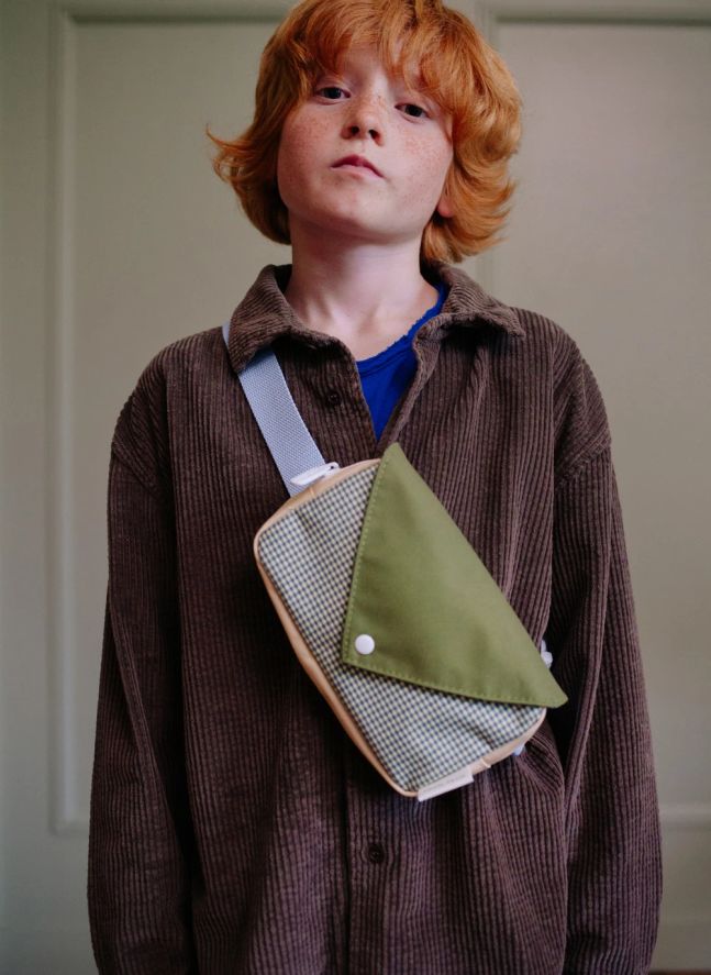 Sac Banane Small Envelope Carreaux | Marron