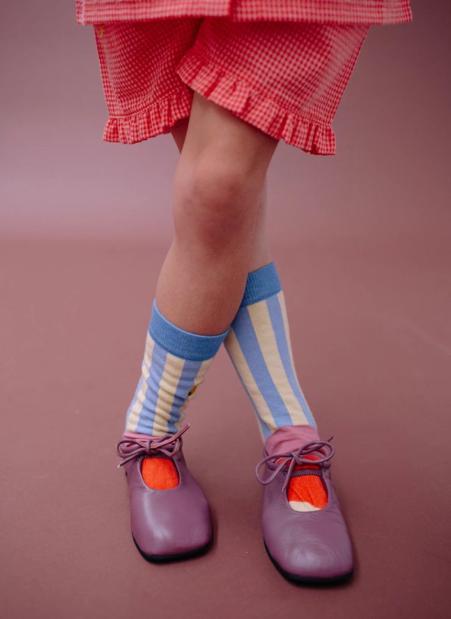 Chaussettes Rayées | Bleu