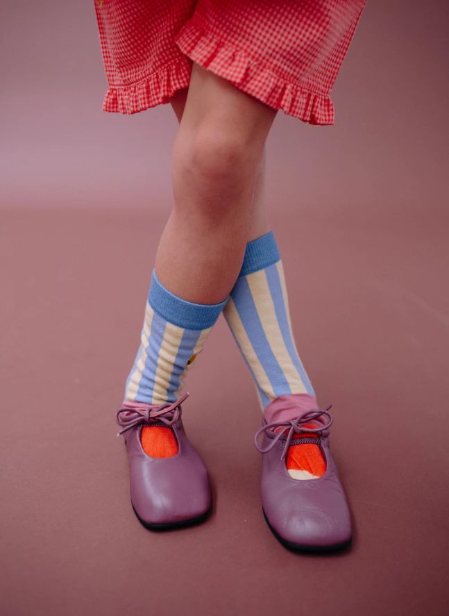 Short Citron Volants Carreaux | Corail