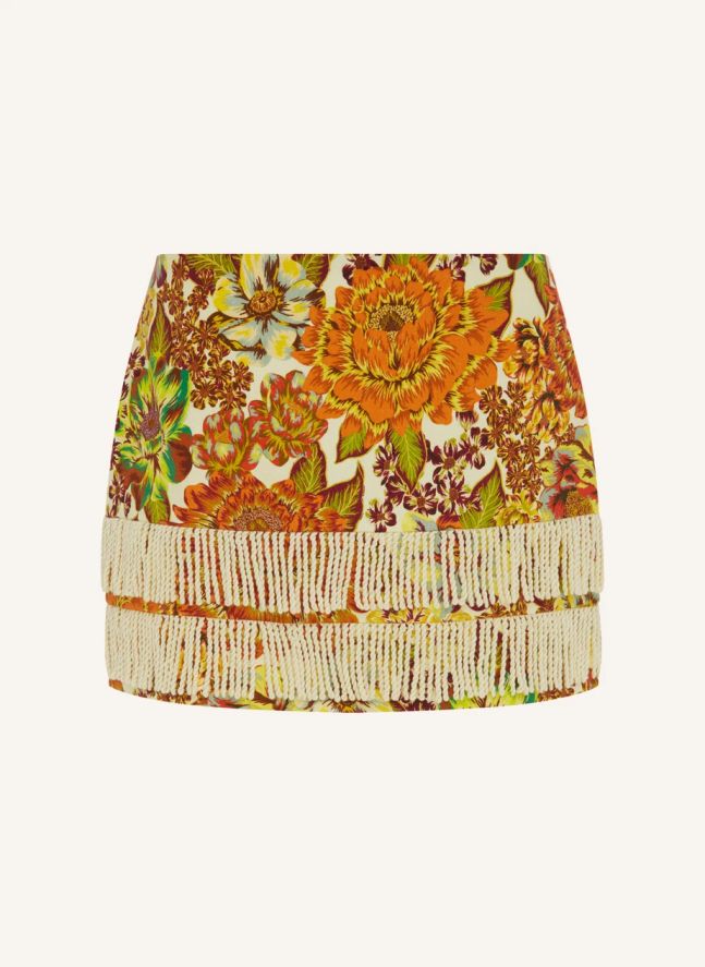 Lana Linen skirt | Orange