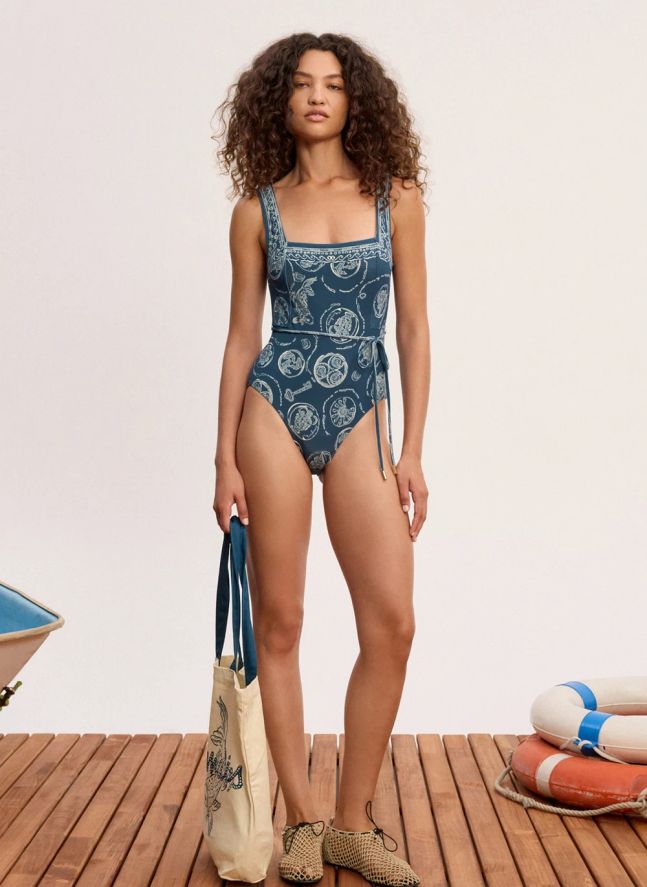 Maillot Une Pièce Lucky | Bleu