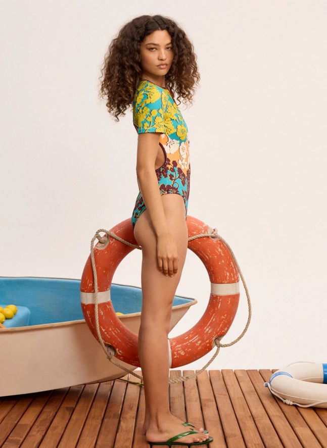 Maillot Une Pièce Splice | Vert