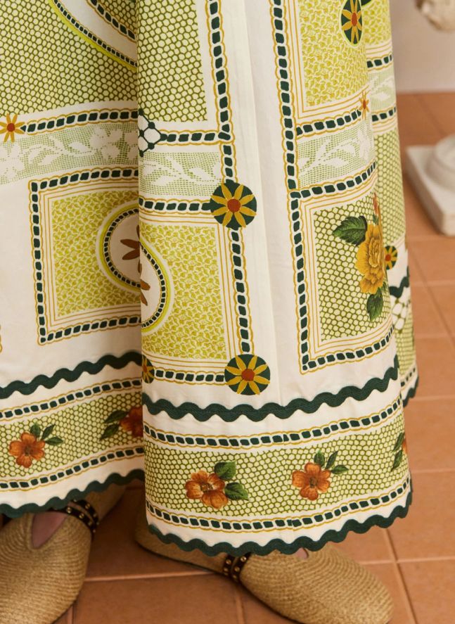 Robe Dixie Popeline de Coton | Jaune