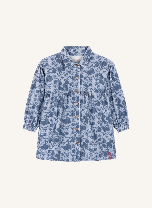 Robe Bakery Velours Côtelé | Bleu