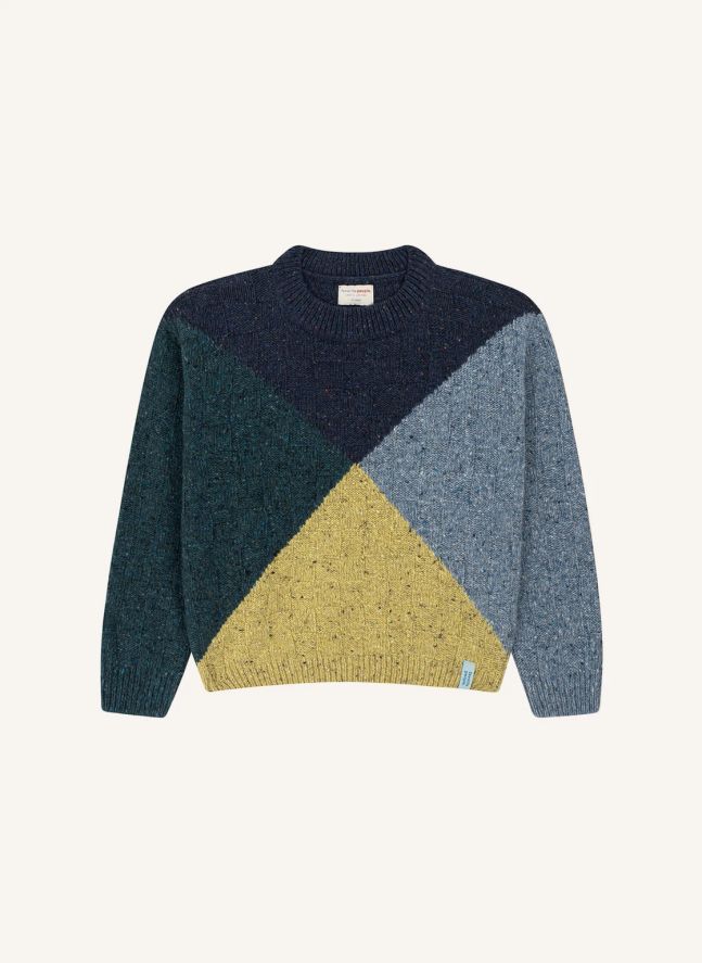 Pull Band Laine | Bleu