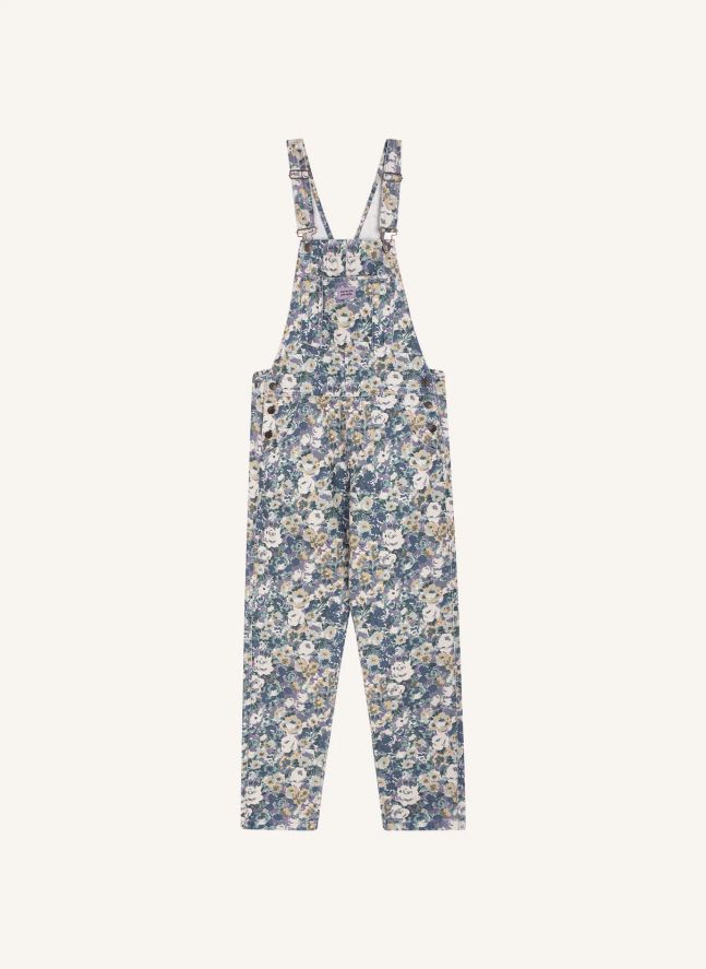 Salopette Mixtape Fleurie - Collection Femme | Bleu