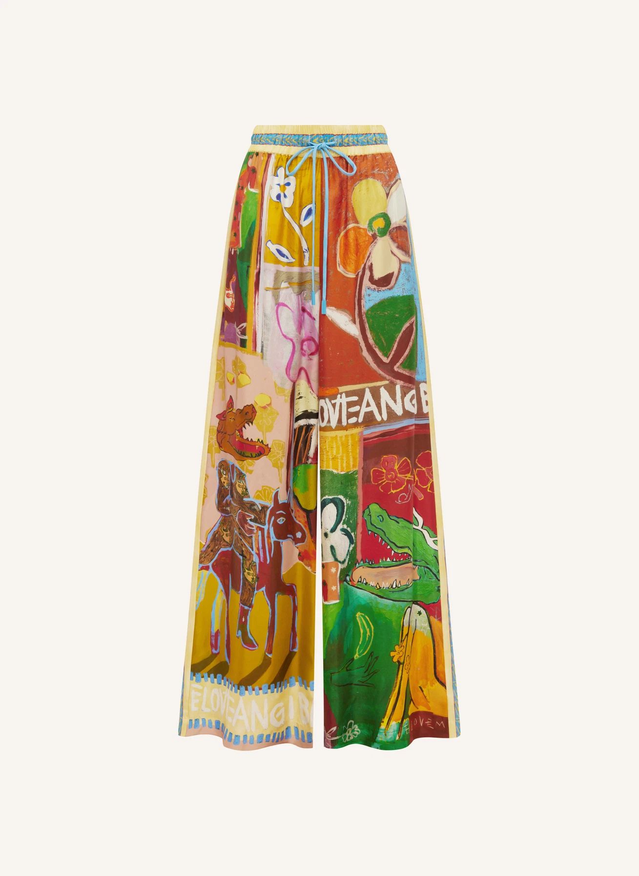 Pantalon Mlak Soie | Marron- Image produit n°0