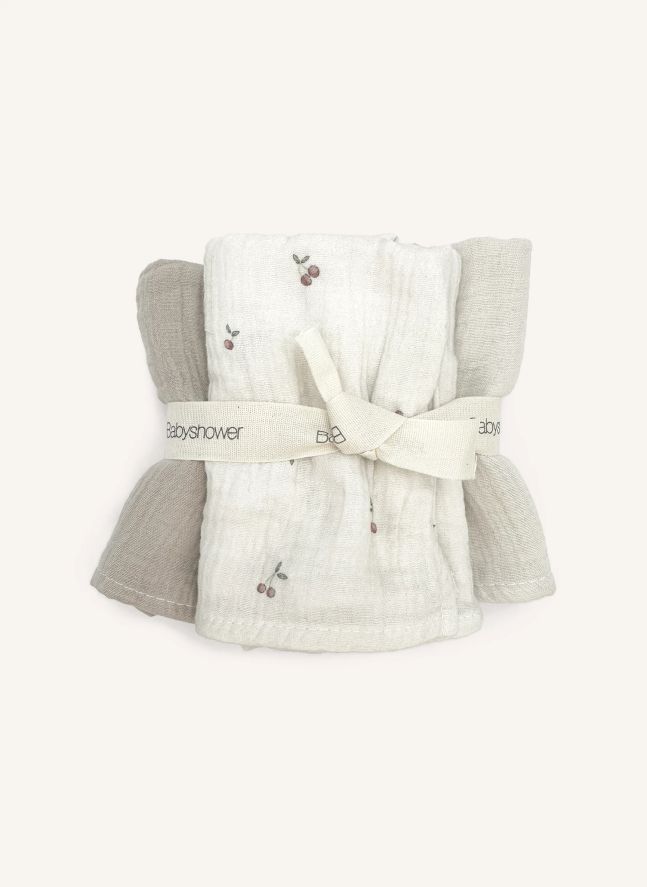 Langes Cherries - Set de 3 | Ecru