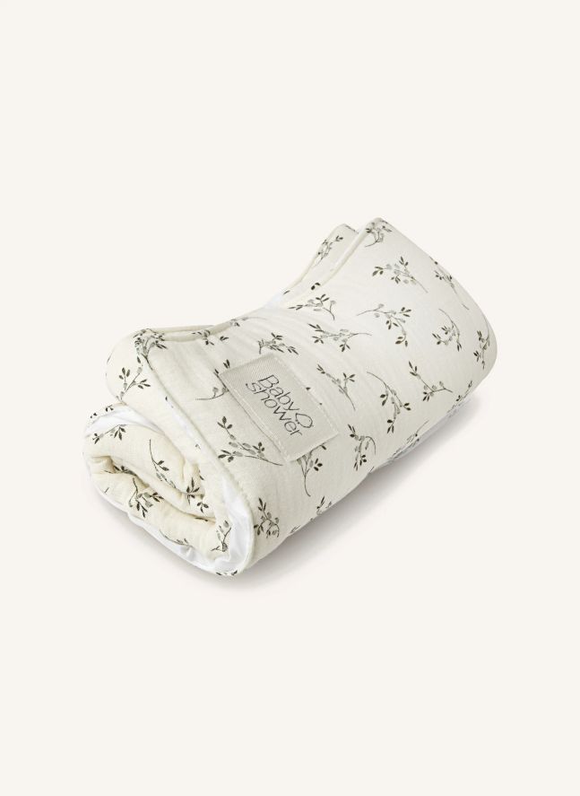 Cambiador de viaje Knot Olive Bloom | Crudo