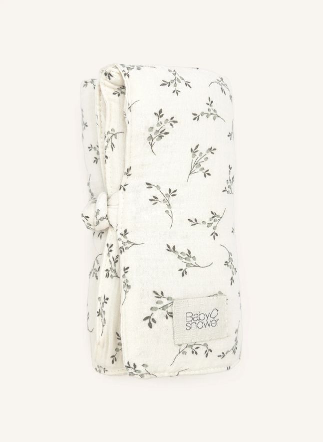 Cambiador de viaje Knot Olive Bloom | Crudo