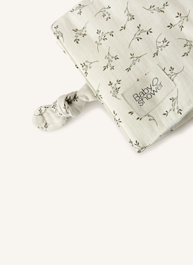 Cambiador de viaje Knot Olive Bloom | Crudo