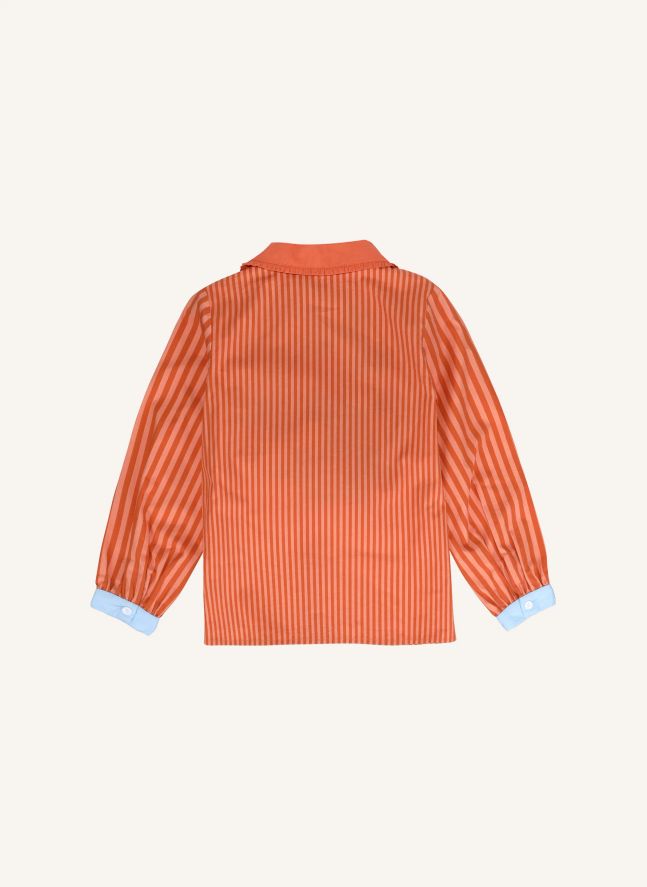 Chemise Citron Rayée | Orange
