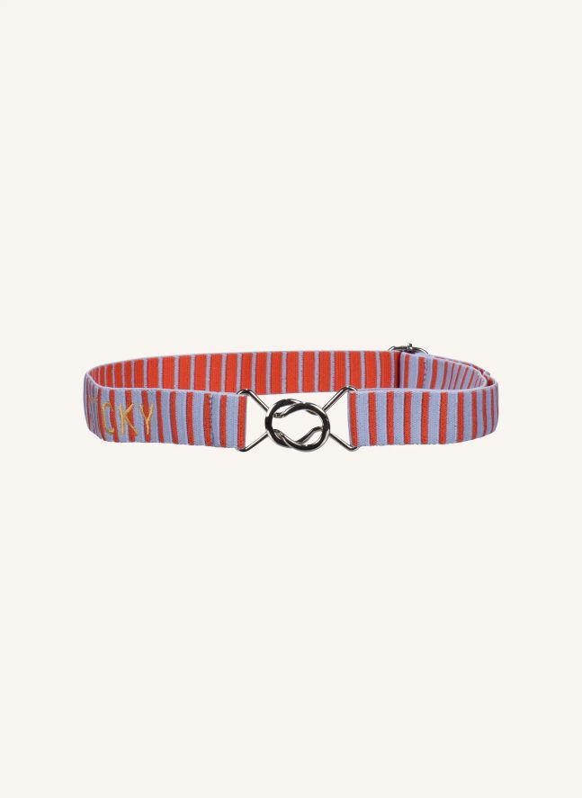 Ceinture Elastique Rayée | Bleu