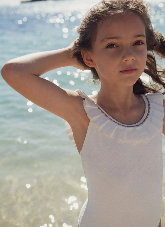 Maillot de Bain 1 pièce Chantilly | Ecru