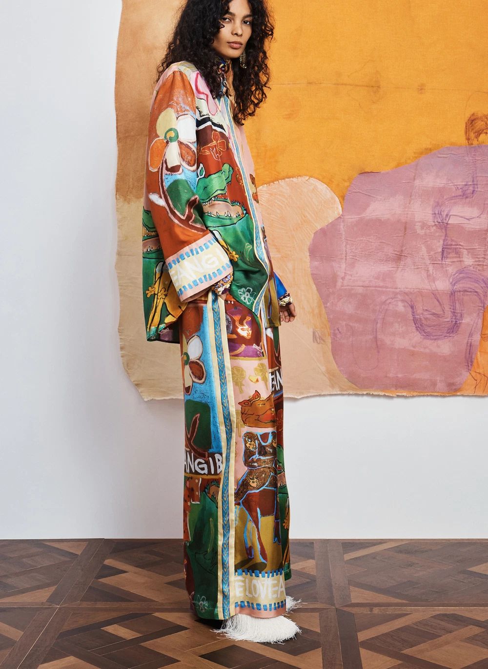 Pantalon Mlak Soie | Marron- Image produit n°3