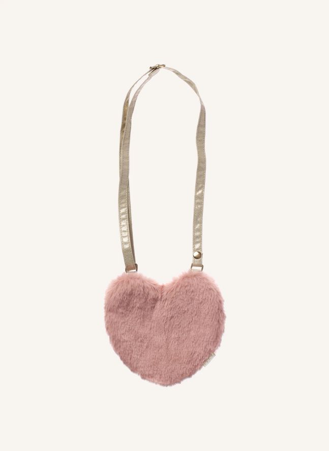 Fluffy Heart Bag | Pink
