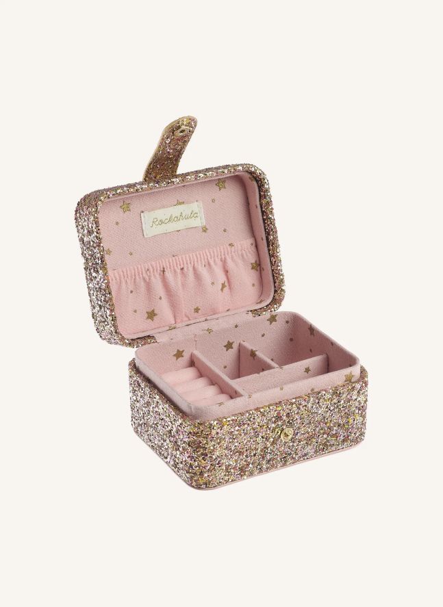 Confetti Glitter Jewelry Box | Gold